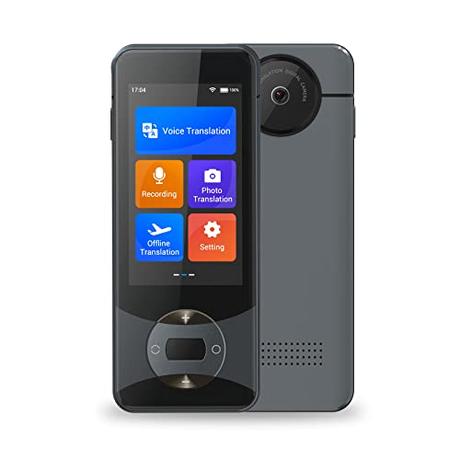 Anfier Dispositivo traductor de idiomas 127 idiomas AI Traductor de voz W10 con pantalla táctil de 3 pulgadas, traducción instantánea de dos vías para viajes y negocios