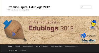 Premios Espiral Edublogs 2012 Premios Espiral Edublogs 2012