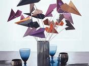 centro mesa aviones papel