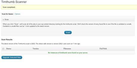 scan de limpieza Proteccion Web