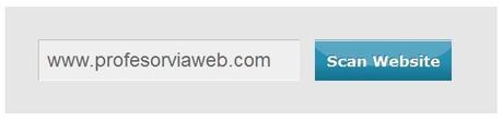 como usar scan webside Proteccion Web