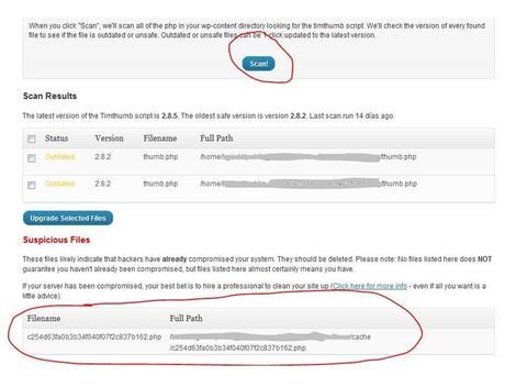 scan infectado Proteccion Web