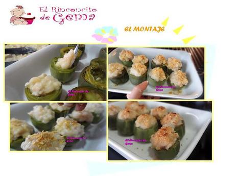 ALCACHOFAS RELLENAS DE GAMBAS