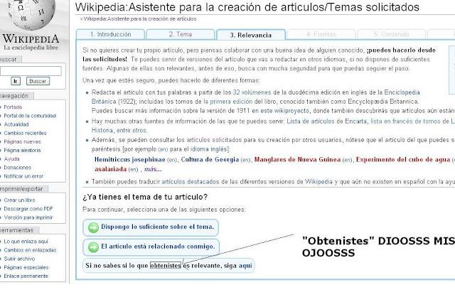 Error garrafal en #Wikipedia