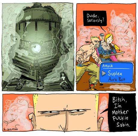 final fantasy vi sabin suplex El Telesketch (62)