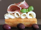Focaccia classica prosciutto Ibèrico,mozzarella bufala aceituna Kalamata
