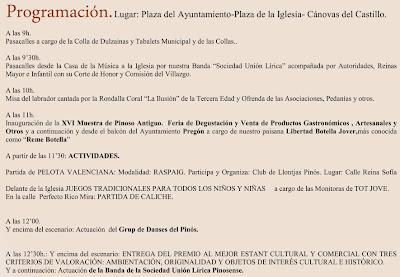 Pinoso / El Pinós. Día del Villazgo 2012