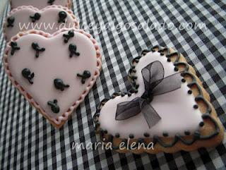 Galletas decoradas...corazones San Valentin!