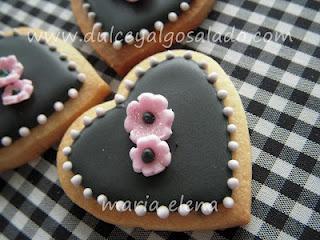 Galletas decoradas...corazones San Valentin!