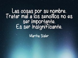 LAS COSAS POR SU NOMBRE