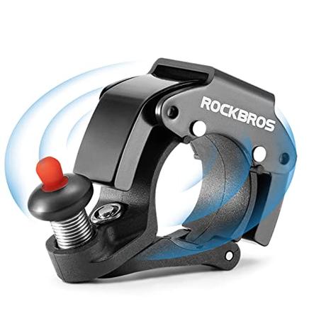 ROCKBROS Timbre Bicicleta Mini Campana Aleación de Aluminio para Manillar 22.2mm Accesorio de Bicicleta para MTB Carretera Bici Plegable Ebike