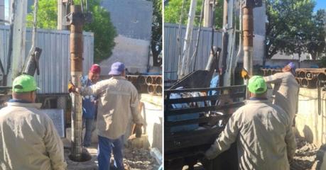 Interapas avanza en la instalación de equipo de bombeo en el pozo San Ángel para restablecer el suministro de agua