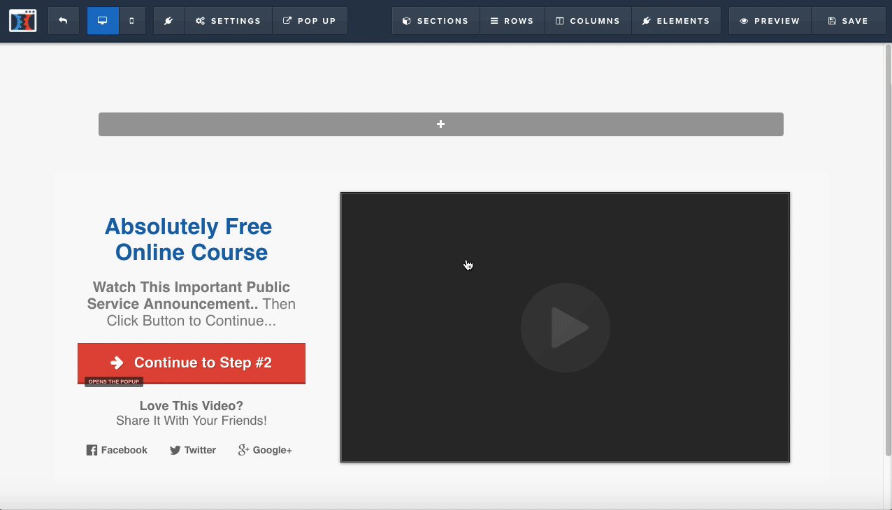 Editor visual clickfunnels