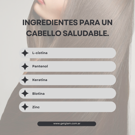 Pelo saludable y largo vitaminas ingredientes productos argentina precios