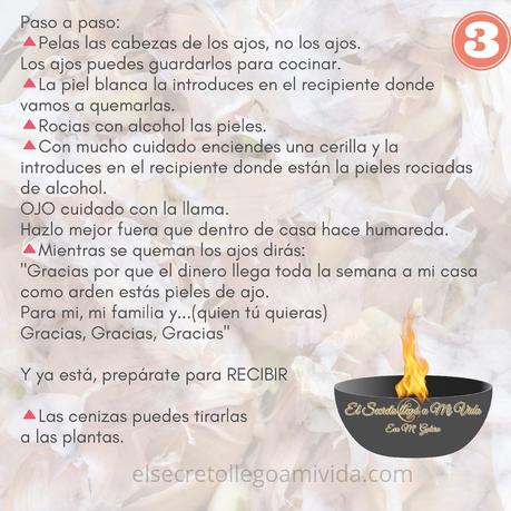Viernes quema pieles de ajo 🧄 contra la envidia y para la Abundancia