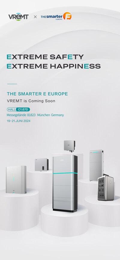 VREMT presenta carteras de carga y almacenamiento de energía en The smarter E Europe VREMT presenta carteras de carga y almacenamiento de energía en The smarter E Europe