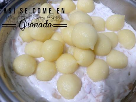 Ñoquis Carbonara sin huevo