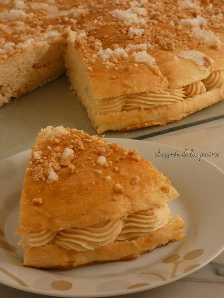 Coca con Crema Musseline de Manises o Cacahuetes