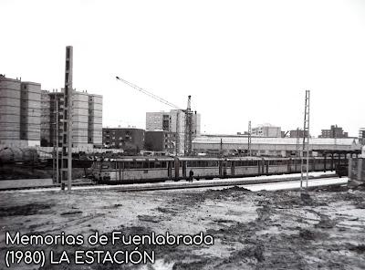 La estación de Fuenlabrada en 1980