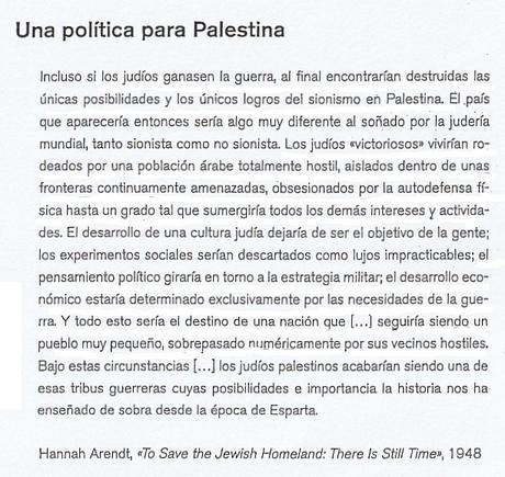 HANNAH ARENDT Y EL CONFLICTO ISRAELÍ (1948)