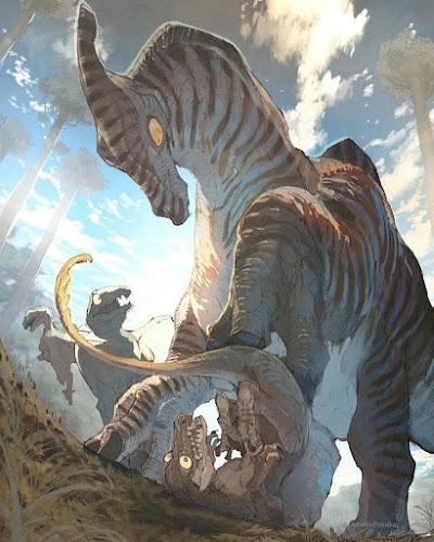 Los majestuosos dinosaurios de Posuka Demizu