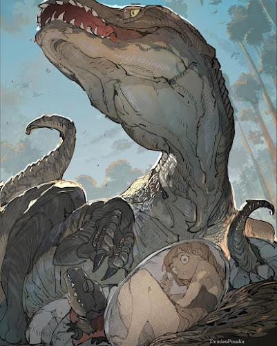Los majestuosos dinosaurios de Posuka Demizu