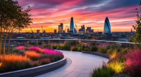 atardecer en el Sky Garden de Londres