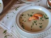 Crema fría patata langostinos