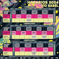 Horarios del Festival Río Babel 2024