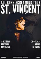 Conciertos de St. Vicent en Razzmatazz y La Riviera en octubre del 2024