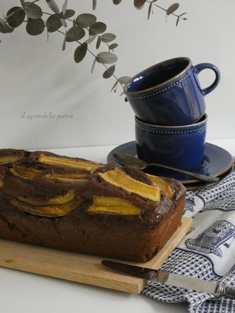Bizcocho con harina de Plátano y Cacao