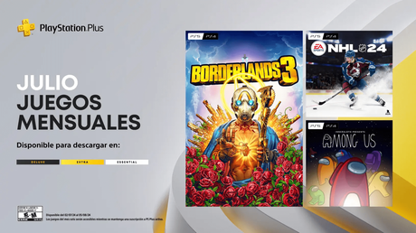 PlayStation Plus: Among Us, Borderlands 3, NHL 24 y un pack de contenido para Genshin Impact traerá el servicio de suscripción en julio 3c4df684cae2dcea6790552874f6fdc0a274cb6f