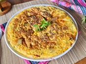 Tortilla patatas calabacín chorizo