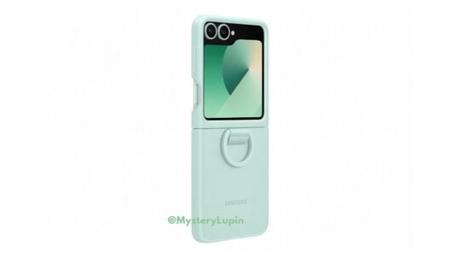 Los diseños de Samsung Galaxy Z Flip 6 y Fold 6 se filtran a través de imágenes oficiales de casos Funda de Silicona con Anillo Menta para Samsung Galaxy Z Flip 6