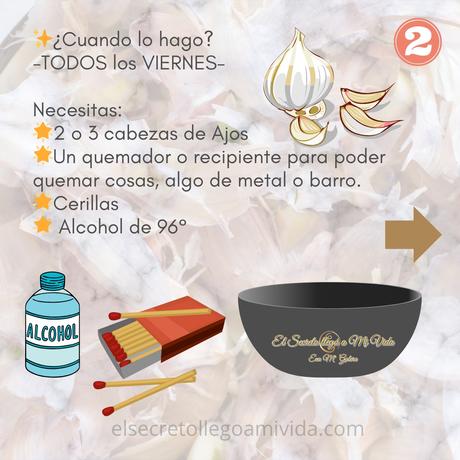 Quema pieles de ajo para la abundancia 🧄