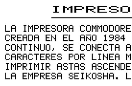 Commodore 64C: Impresora MPS-801 Commodore 64C: Impresora MPS-801