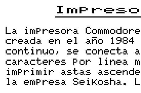 Commodore 64C: Impresora MPS-801 Commodore 64C: Impresora MPS-801