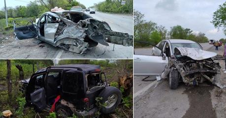 Grave accidente vehicular deja ocho lesionados en la carretera Valles-Tampico