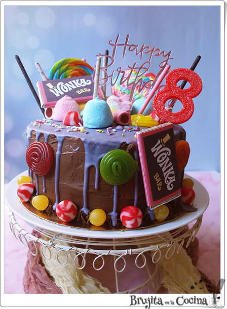Tarta Wonka - Olga cumple 8 Tarta Wonka - Olga cumple 8