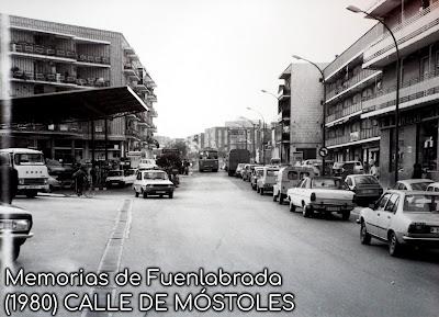 Calle de Móstoles en 1980