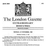 1808: Publicación en Santander de la Gaceta Extraordinaria de Londres @TheGazetteUK