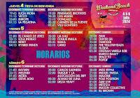 Horarios del Weekend Beach festival 2024