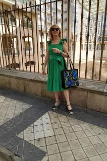 VESTIDO VERDE DE BURDA STYLE