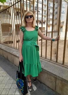 VESTIDO VERDE DE BURDA STYLE