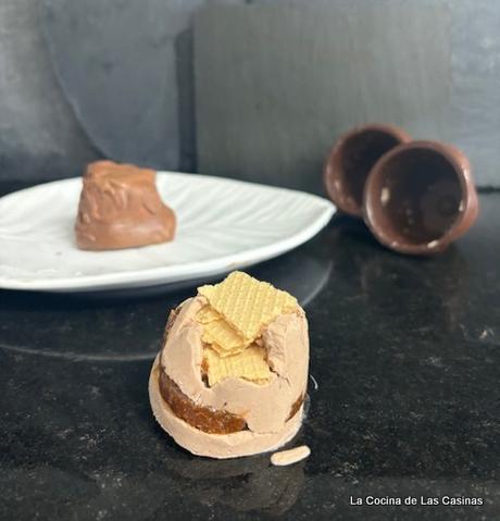 Bombón de Mousse de Nutella y Praliné de Avellana