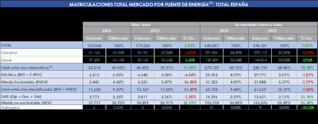 Las matriculaciones de vehículos eléctricos puros caen un 6,5% en junio, con 6.213 unidades Las matriculaciones de vehículos eléctricos puros caen un 6,5% en junio, con 6.213 unidades