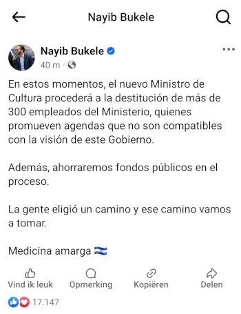 El Salvador: ya no canta el gallo