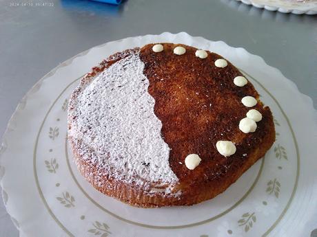 BIZCOCHO DE ALMENDRAS CON CHOCOLATE BLANCO Y SIN GLUTEN