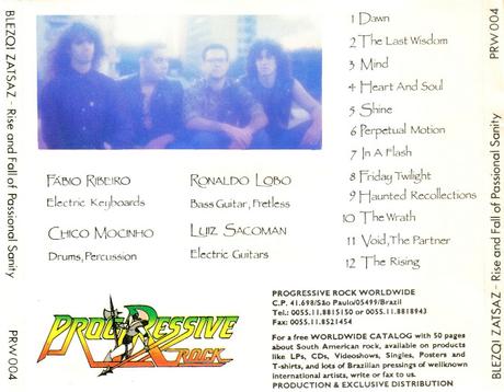 Blezqi Zatsaz - Rise and Fall of Passional Sanity (1991)