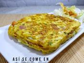 Tortilla sandwichera, receta aprovechamiento